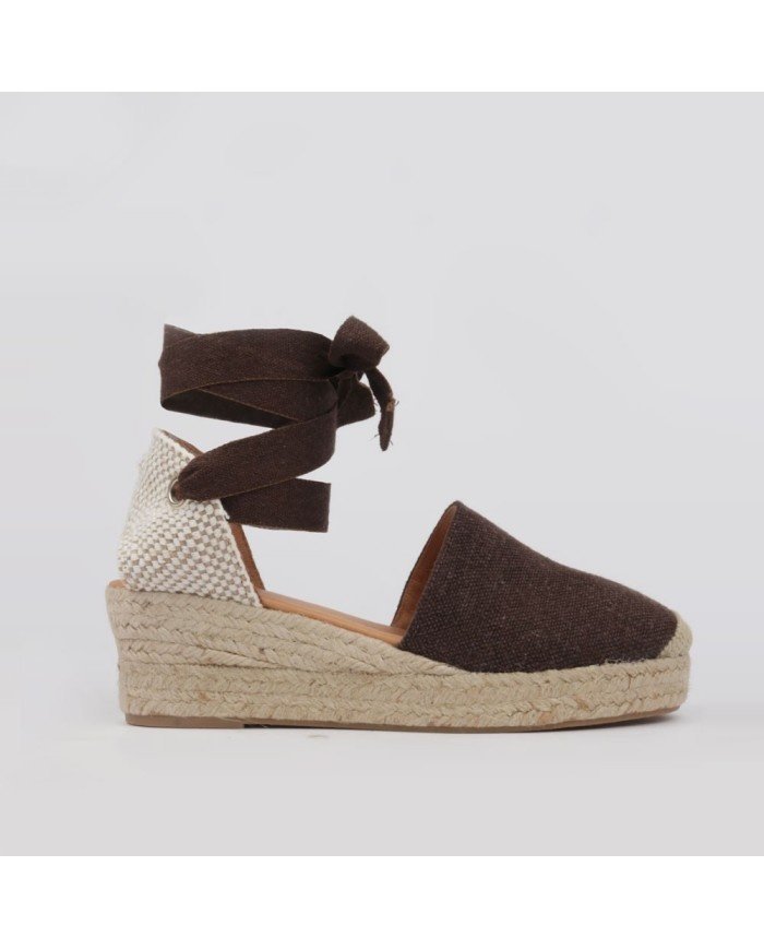 Espadryle na niskim koturnie - obrazek 2