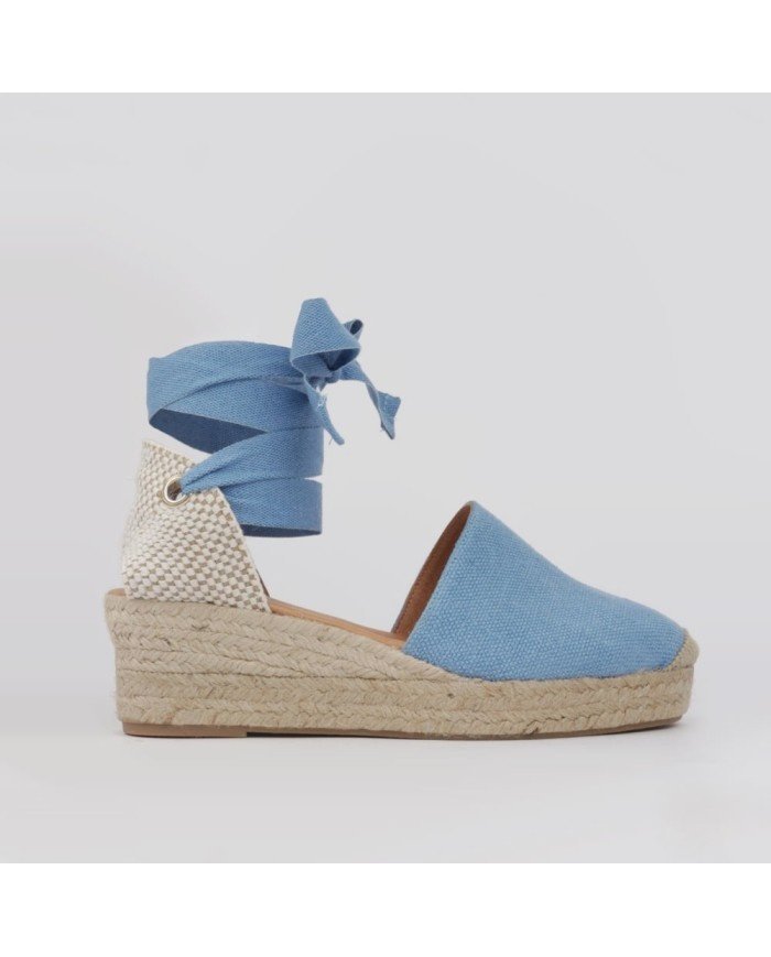 Espadryle na niskim koturnie - obrazek 3