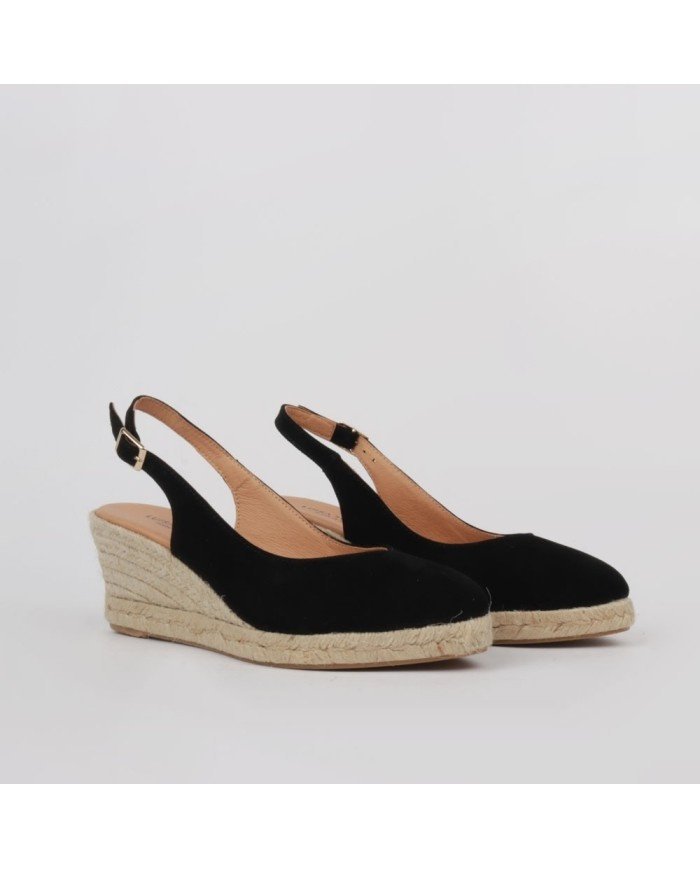 Espadryle na koturnie z paskiem - obrazek 3