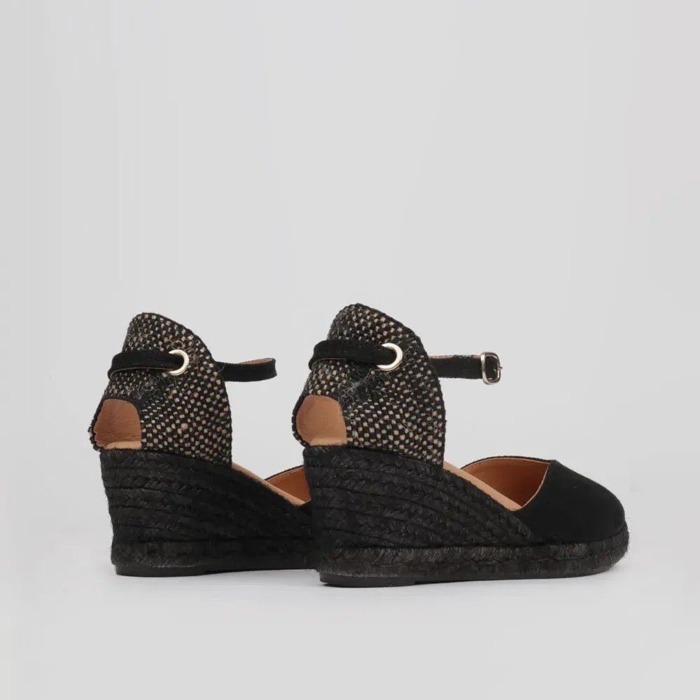 Espadryle na koturnie z wiązaniem - obrazek 3