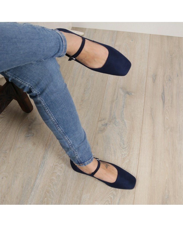 Zamszowe Mary Janes - obrazek 3