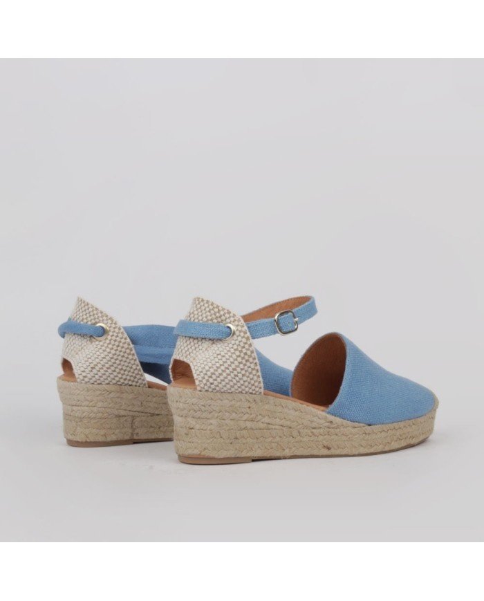 Espadryle na niskim koturnie - obrazek 4