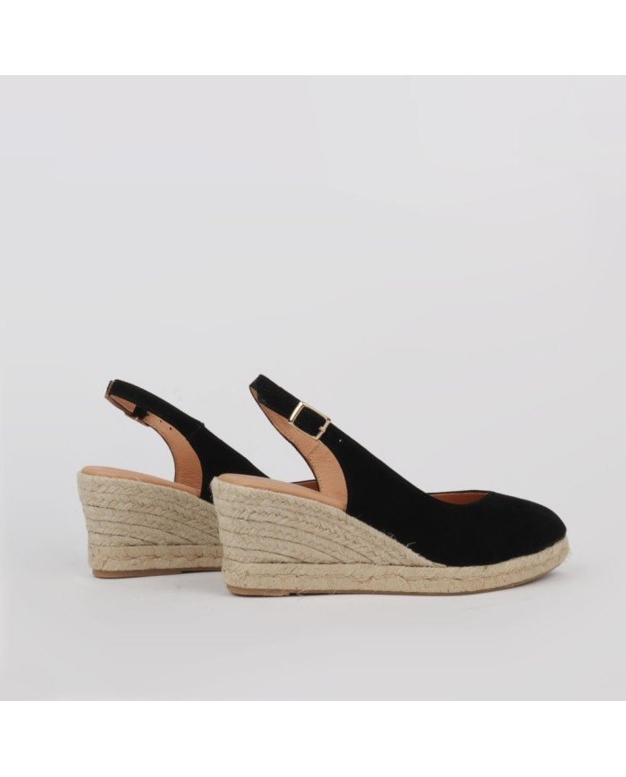 Espadryle na koturnie z paskiem - obrazek 4
