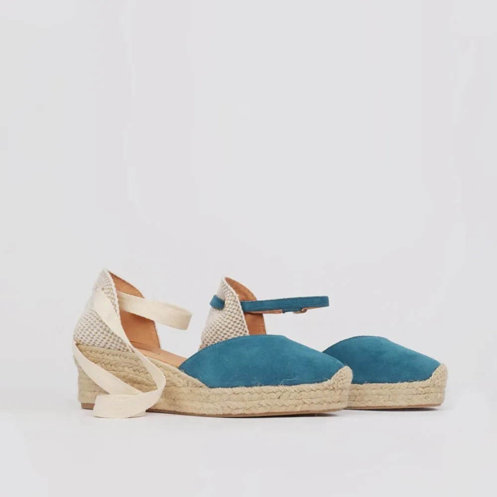 Niskie espadryle na koturnie - obrazek 5