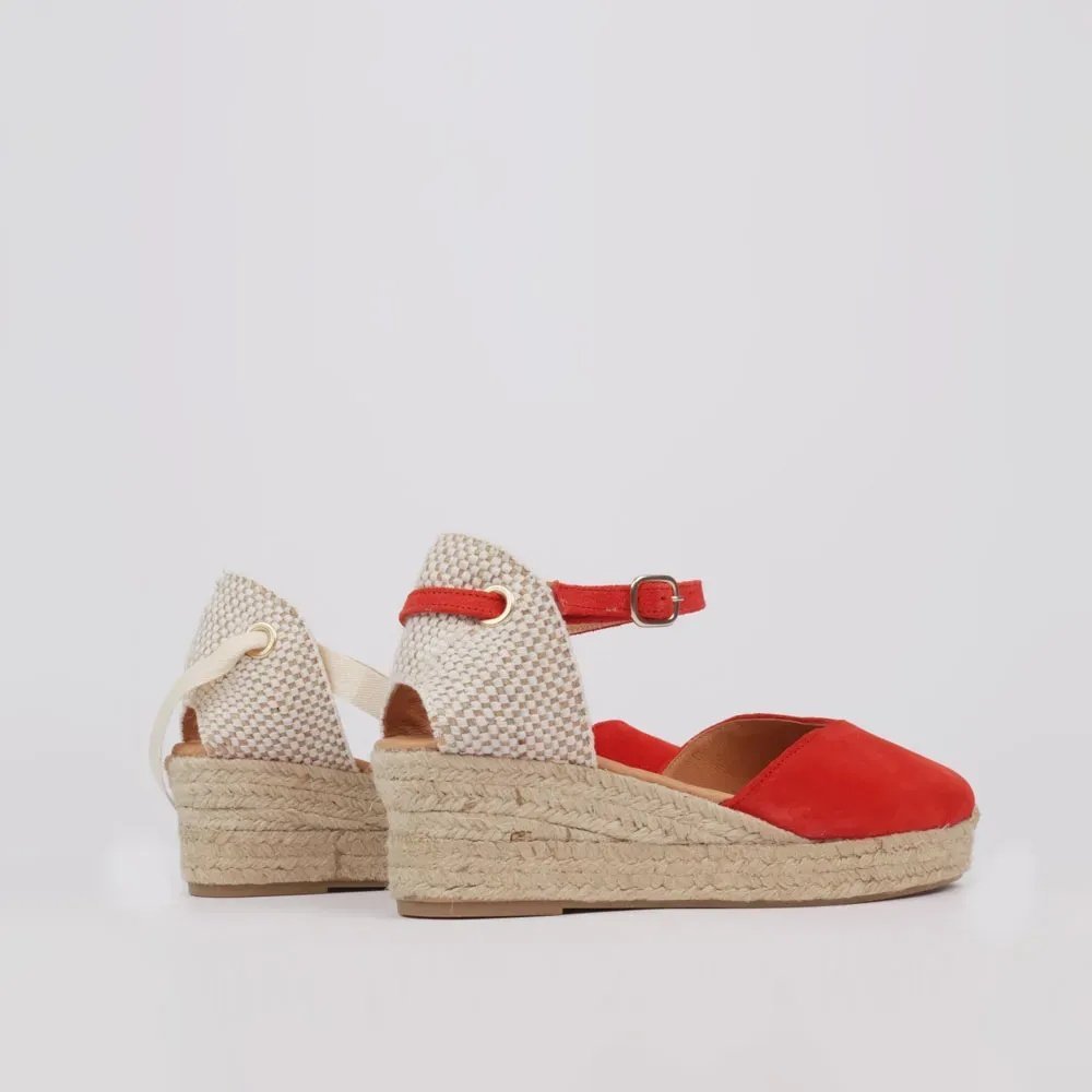 Espadryle na koturnie z zamszu - obrazek 5
