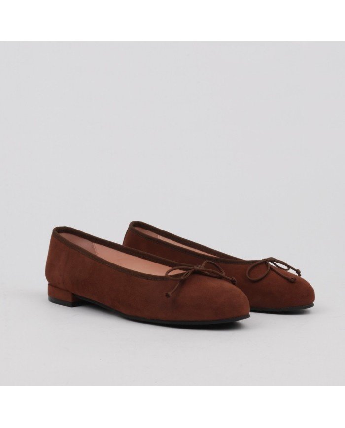 Baleriny zamszowe damskie - obrazek 6